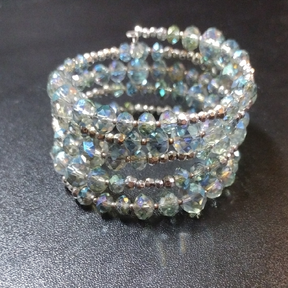 Vintage Spiral Bracelet - 5 Rows Of Sparkle And Shine